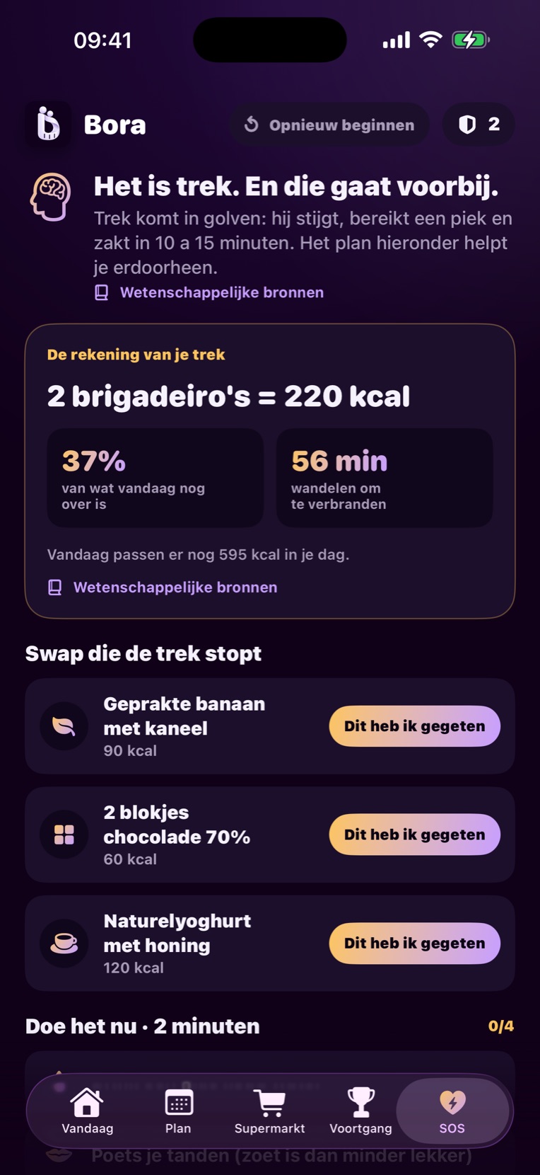 Trek-SOS-scherm